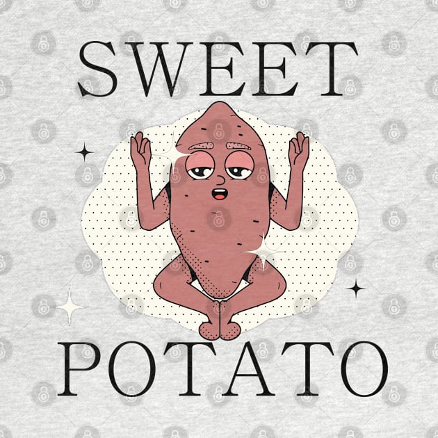 Hand Drawn Sweet Potato Fun by Mako Design 